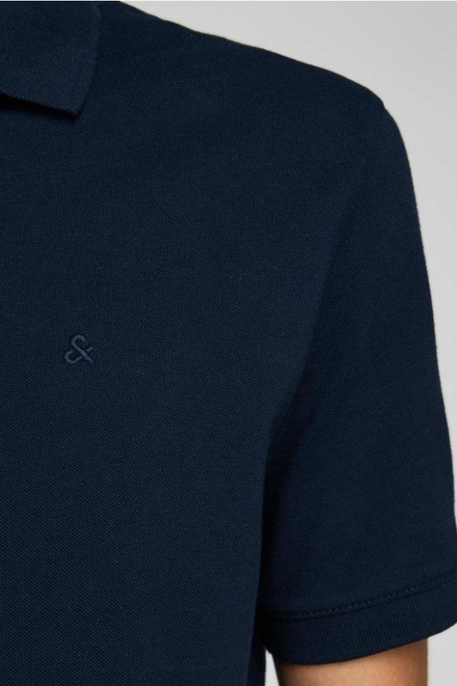 JJEBASIC POLO SS NOOS 12136516 Navy Blazer/SLIM FIT